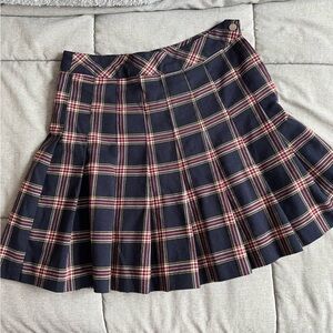 Plaid mini skirt